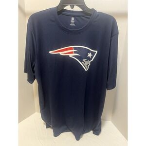 New England Patriots NFL Team Apparel On Field T-Shirt - Men's Size Large Blue